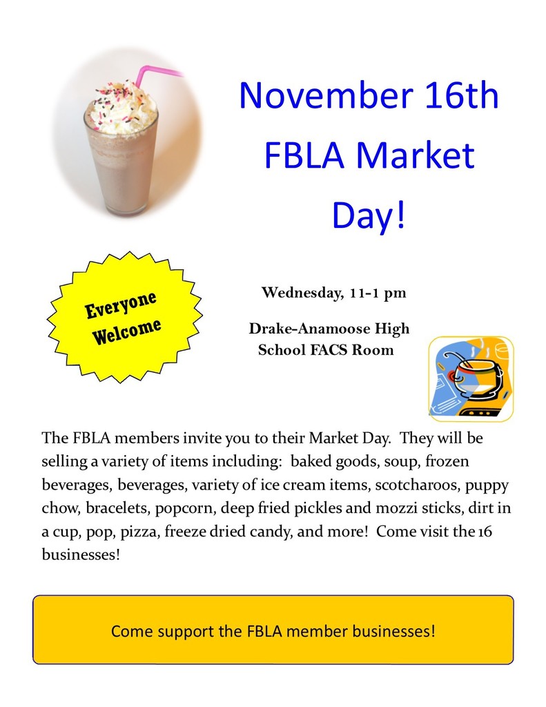 Market Day-Nov. 16, 11-1 pm
