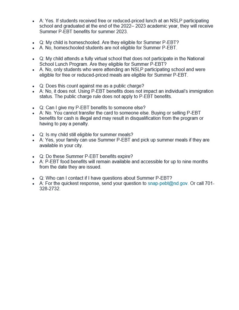 2023 Summer P-EBT FAQ p2